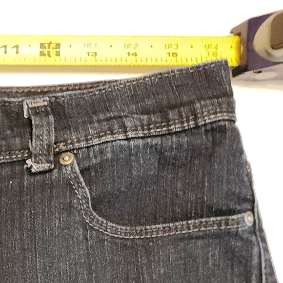 Style & Co. Women's Denim Blue Jeans Dark Wash Tummy Control Size 14 Short - Picture 13 of 16